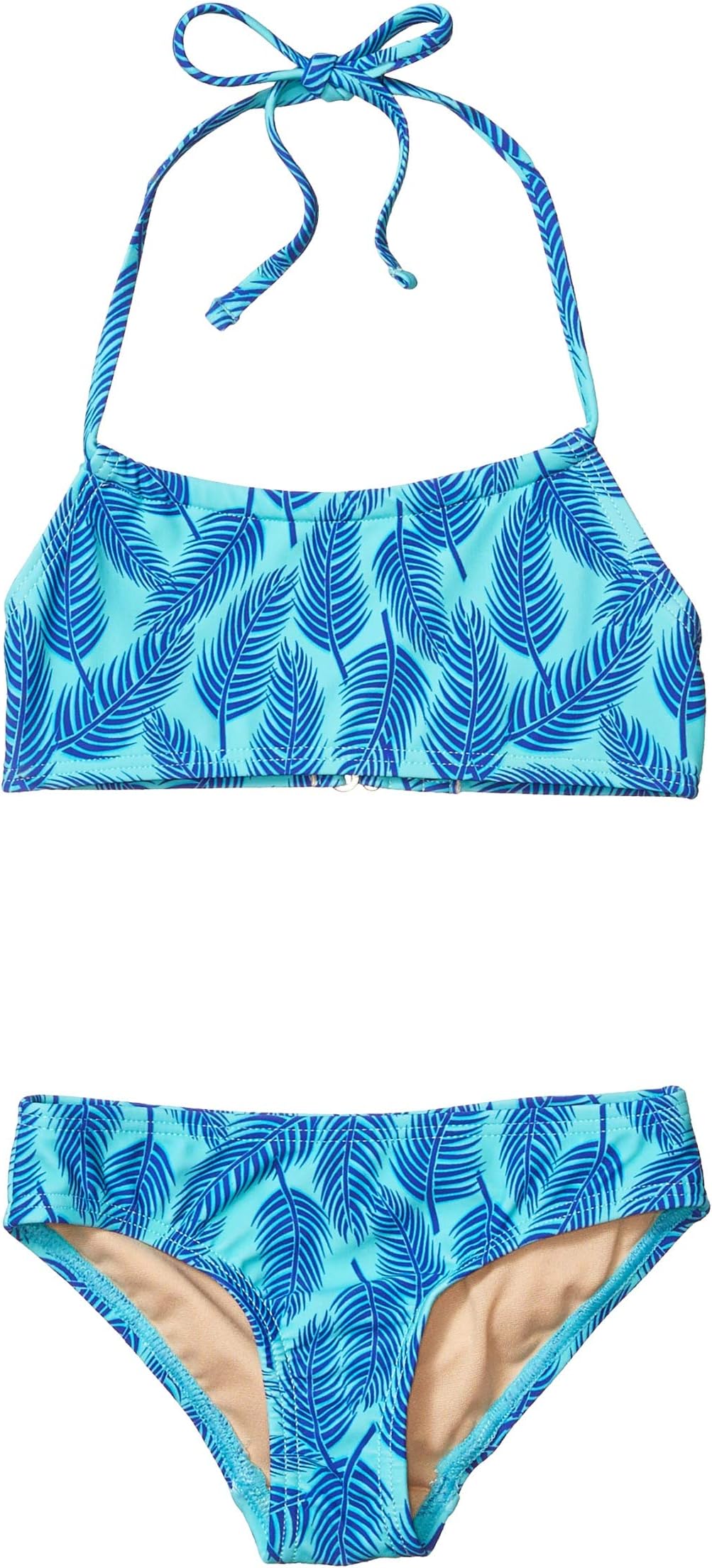 

Верх бикини Toobydoo Aqua Palms Bandeau Bikini, цвет Aqua