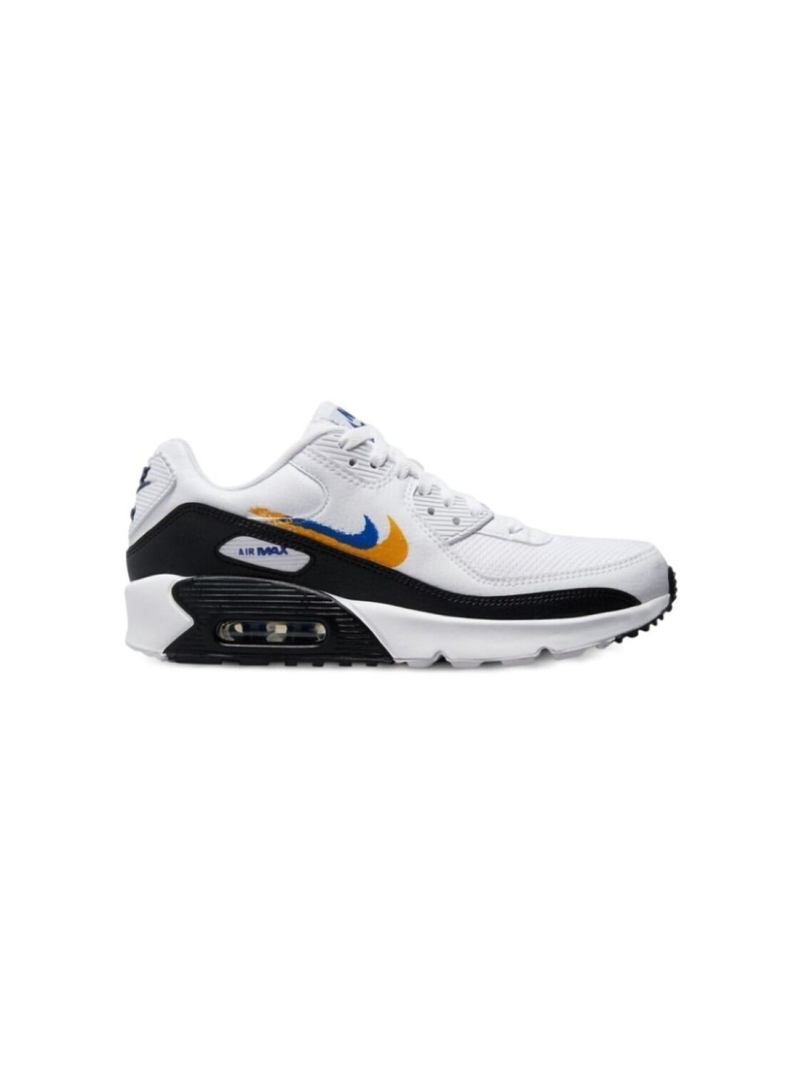 

Nike Kids кроссовки Air Max 90 «Double Swoosh — Белый/Черный/Золотой Royal», белый