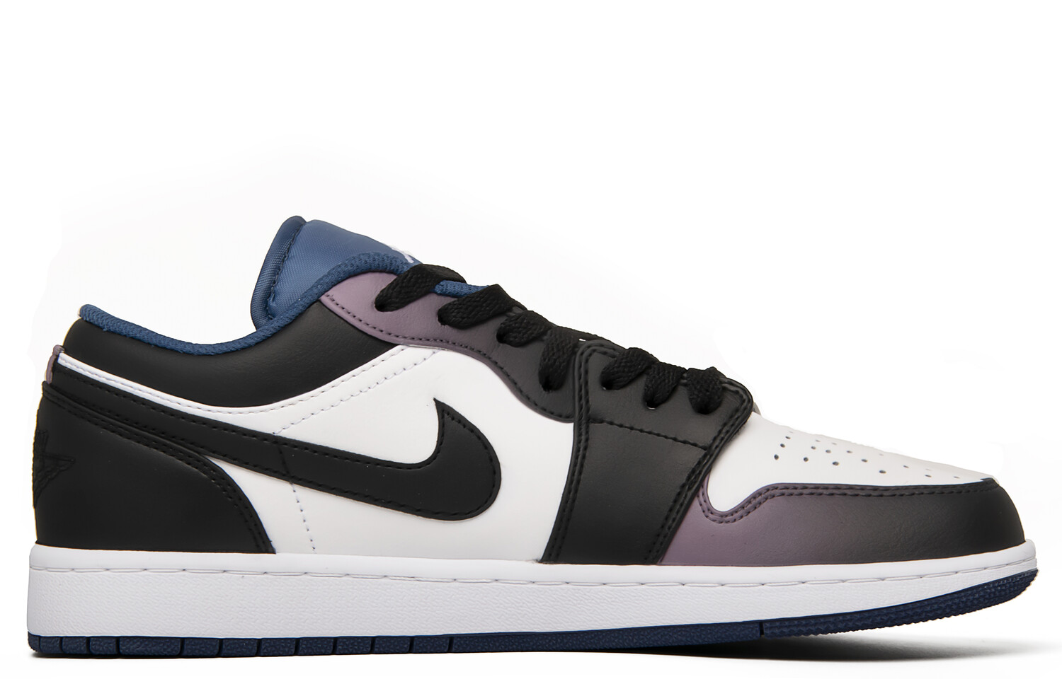

Кроссовки Air Jordan 1 Vintage Basketball Shoes Men Low-top Voltage Purple/Black/Dynamic Yellow, фиолетовый/черный/желтый