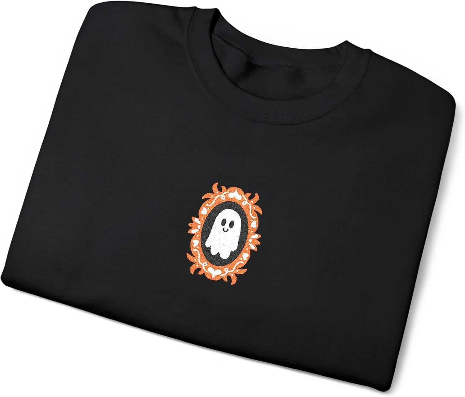 Толстовка Unisex Heavy Blend с принтом Adorable Ghost — фото 3