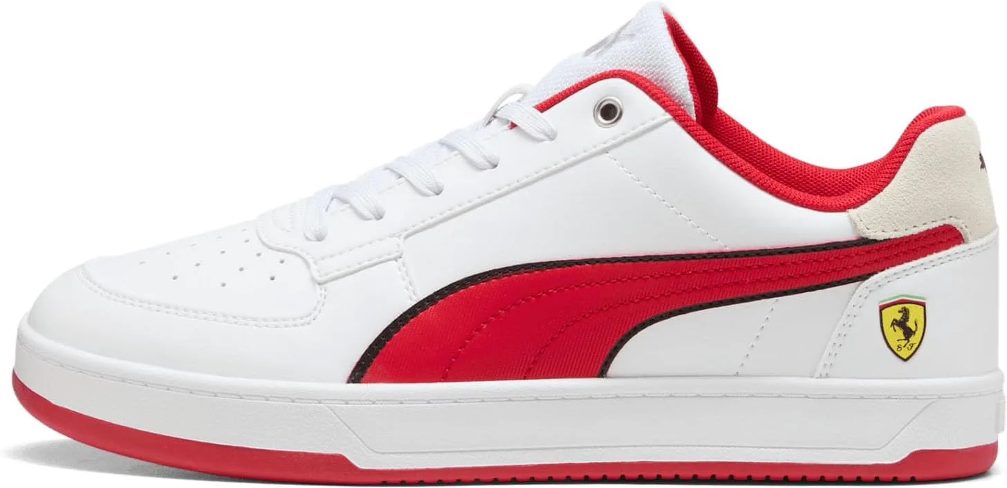 Мужские кроссовки PUMA Scuderia Ferrari X Caven 2.0 с шнуровкой для повседневной носки - черные, белый