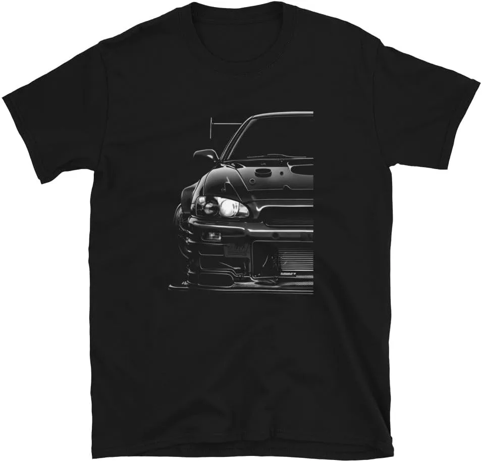 Футболка GT R Skyline R34 '98 мужская - JDM автомобиль с графикой, вид спереди Generic, черный