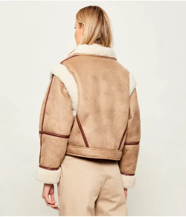 Куртка 2 в 1 C_Cheerlea relaxed fit Boss Orange, бежевый — фото 3