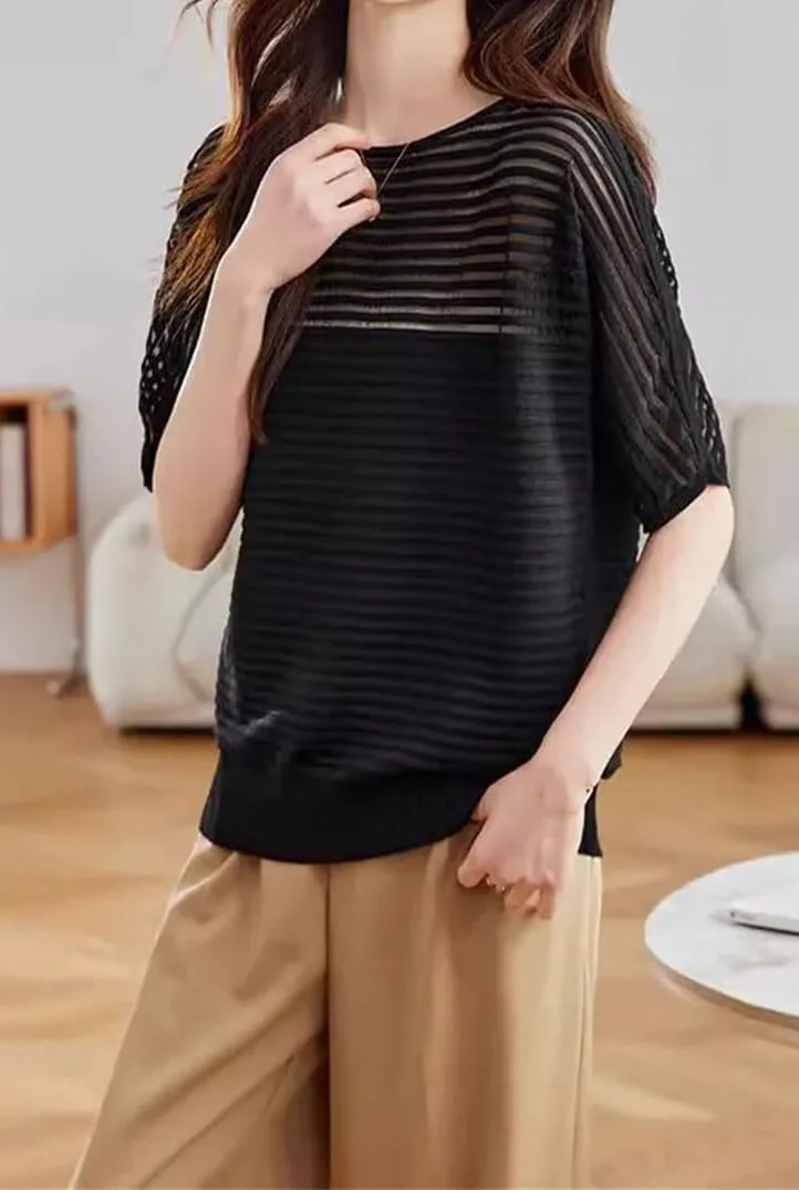 

Женская футболка Ice Silk с рукавом летучая мышь