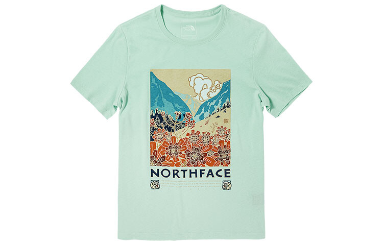 

Футболка женская зеленая The North Face