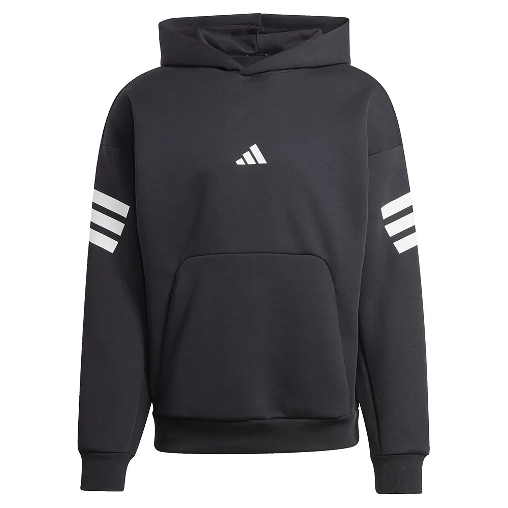 Худи adidas Future Icons 3 Stripes, черный — фото 3