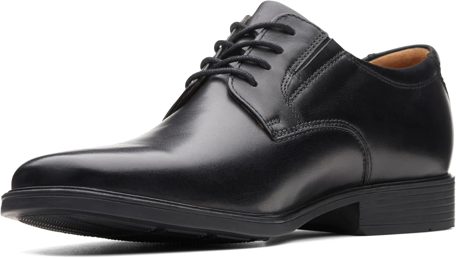 Мужские туфли-дерби Clarks Tilden Plain, Black (Black Leather)