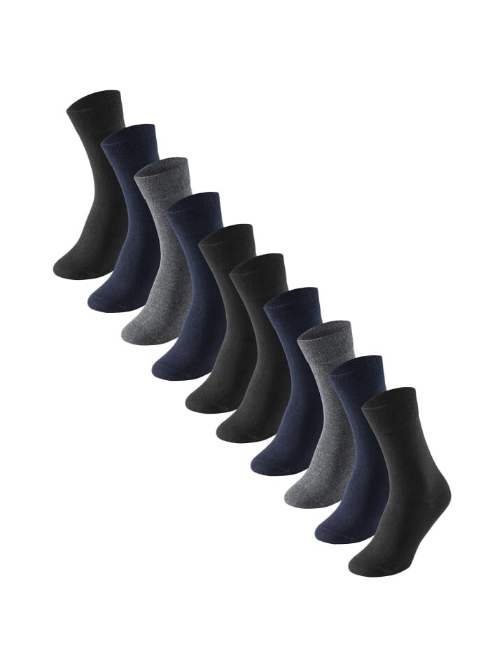 

Носки Schiesser 10er Pack, цвет schwarz/blau/grau
