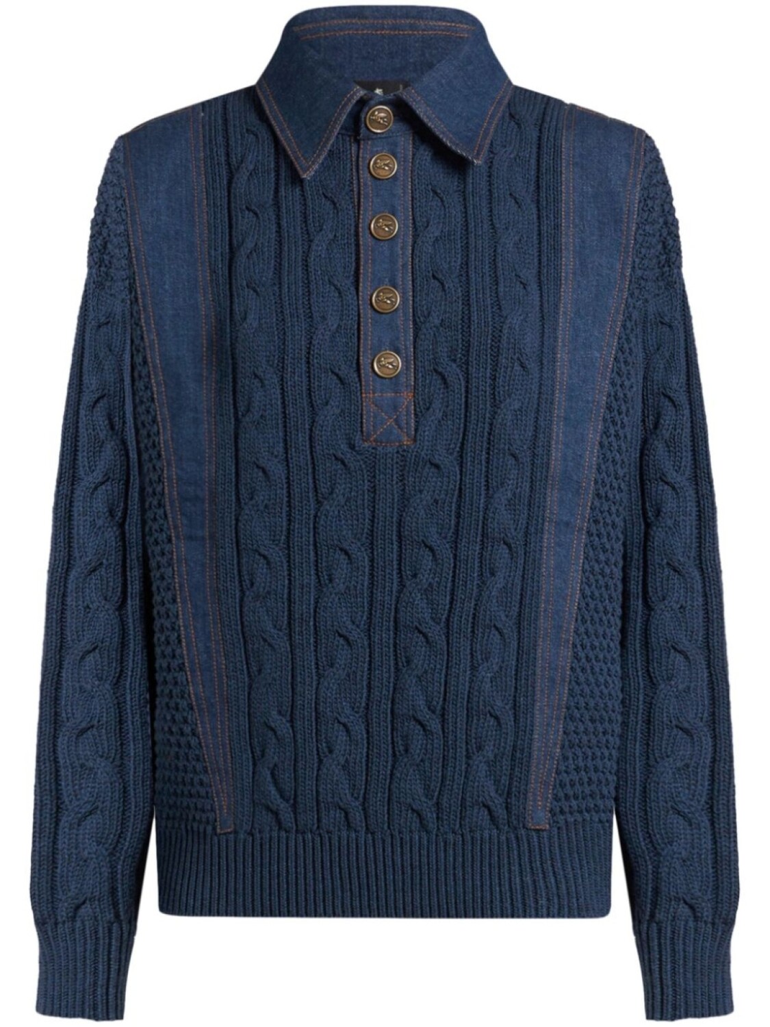 

Трикотажная рубашка поло ETRO, синий