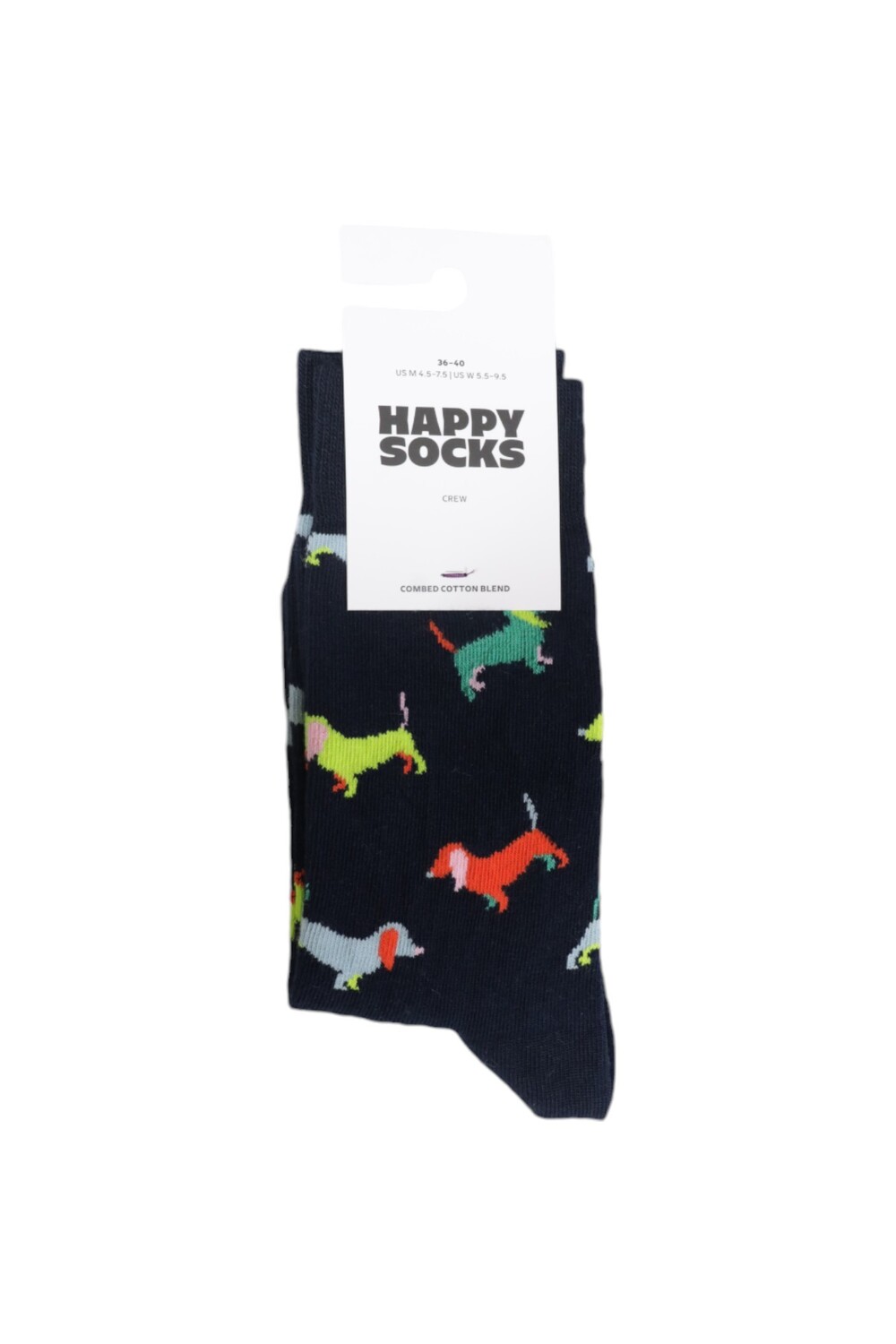 

Носки мужские Happy Socks с принтом таксы, черный