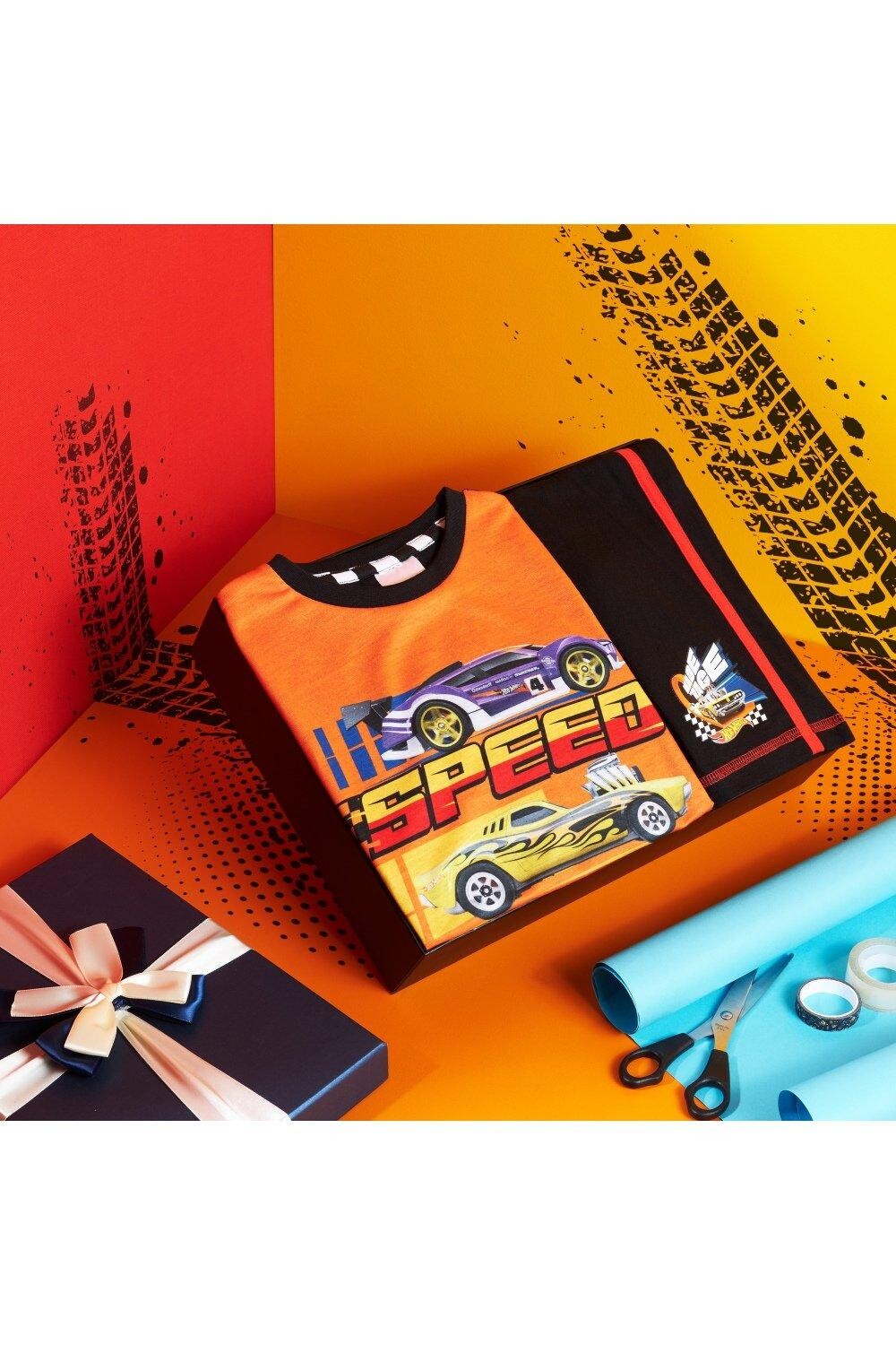 Летний пижамный комплект с короткими рукавами Hot Wheels, мультиколор — фото 2
