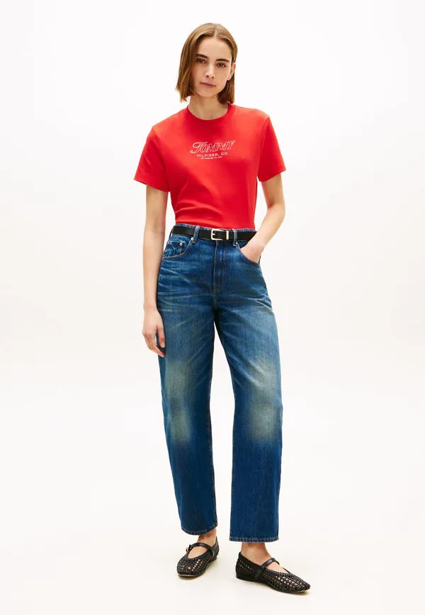 Футболка с логотипом, трикотажное полотно с принтом. Tommy Hilfiger, Fireworks — фото 2