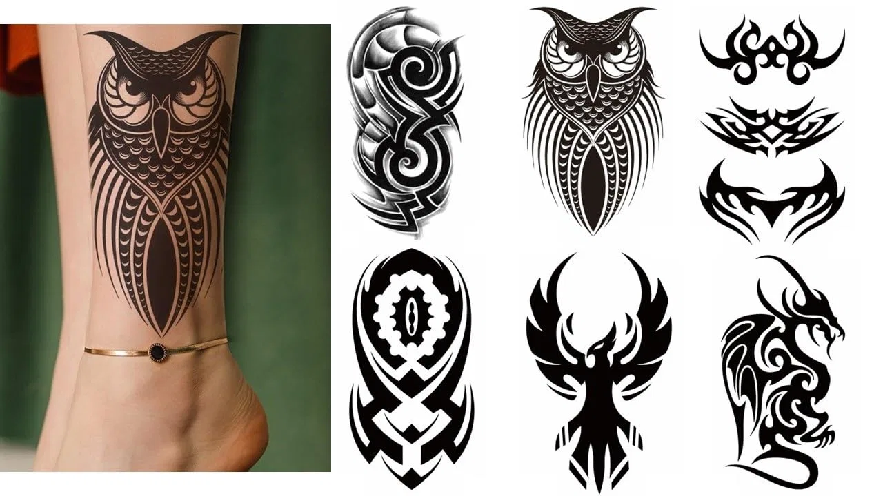 Набор временных татуировок с племенными узорами Beyondtattoos