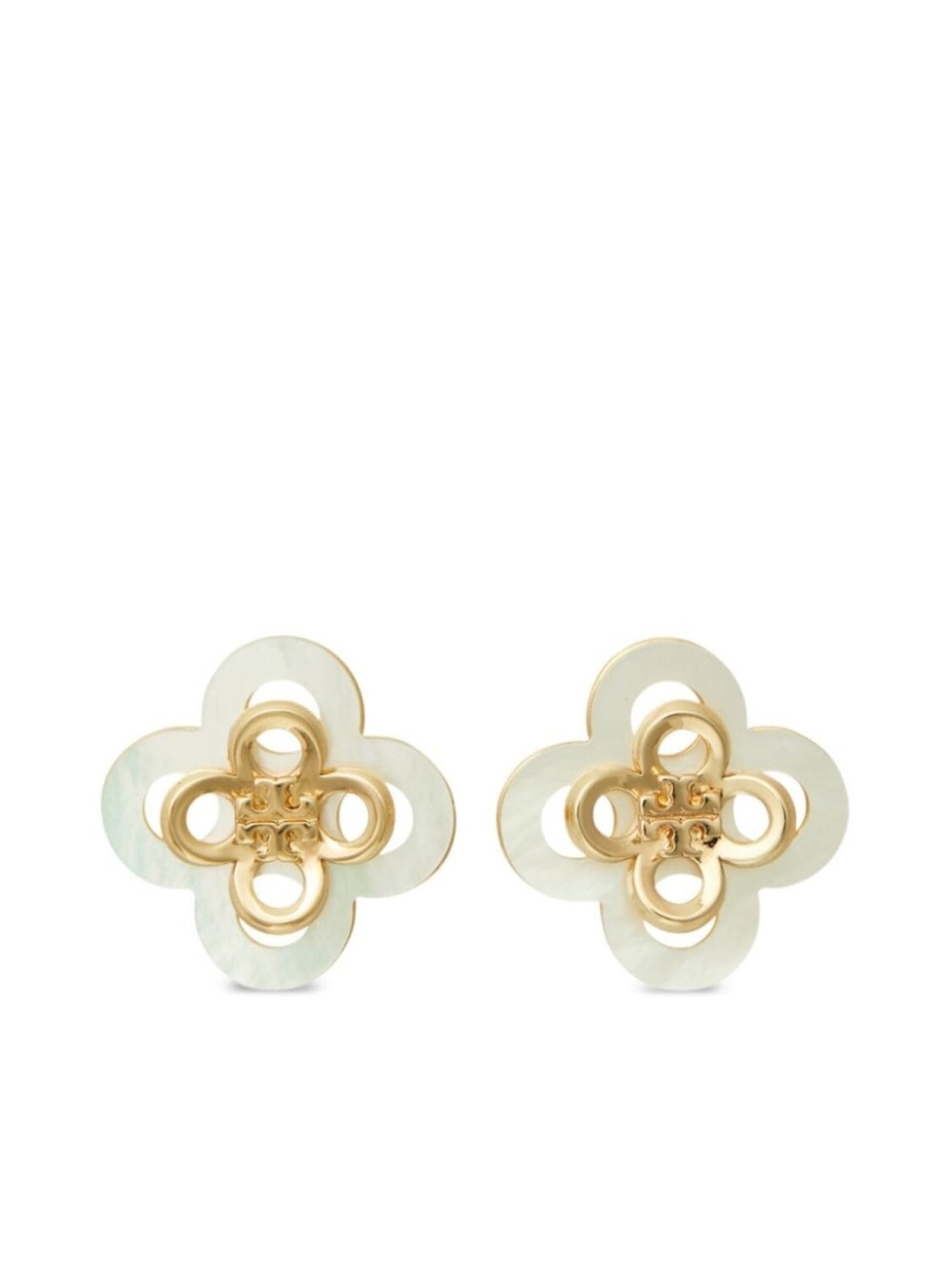 

Серьги-гвоздики Kira Clover Tory Burch, золотой