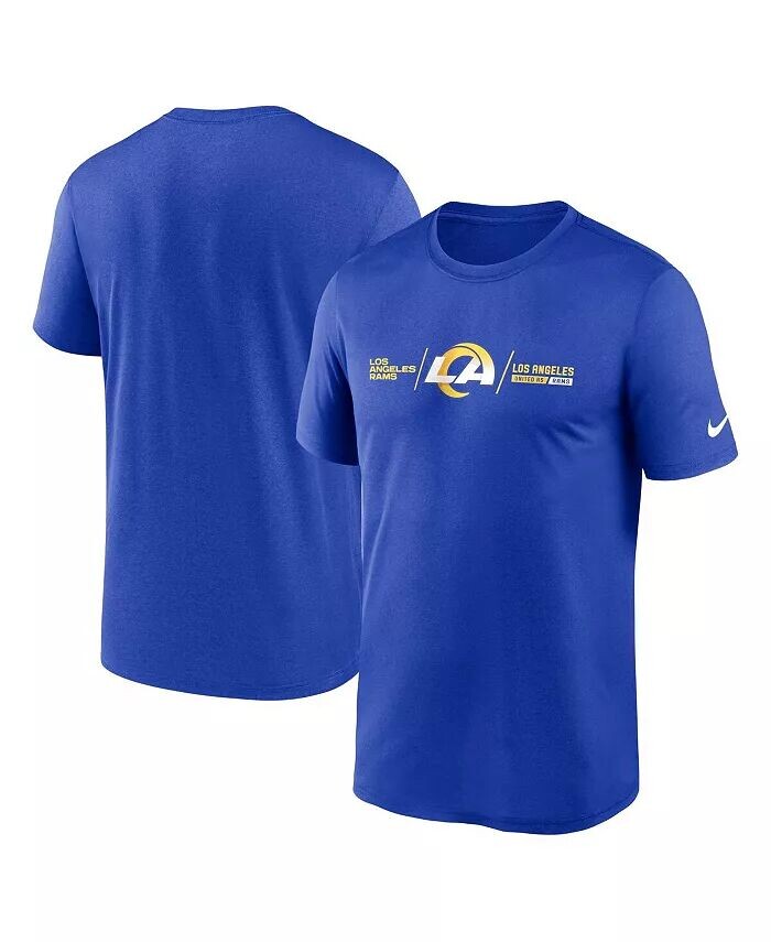 

Мужская футболка Royal Los Angeles Rams Horizontal Lockup Legend Nike