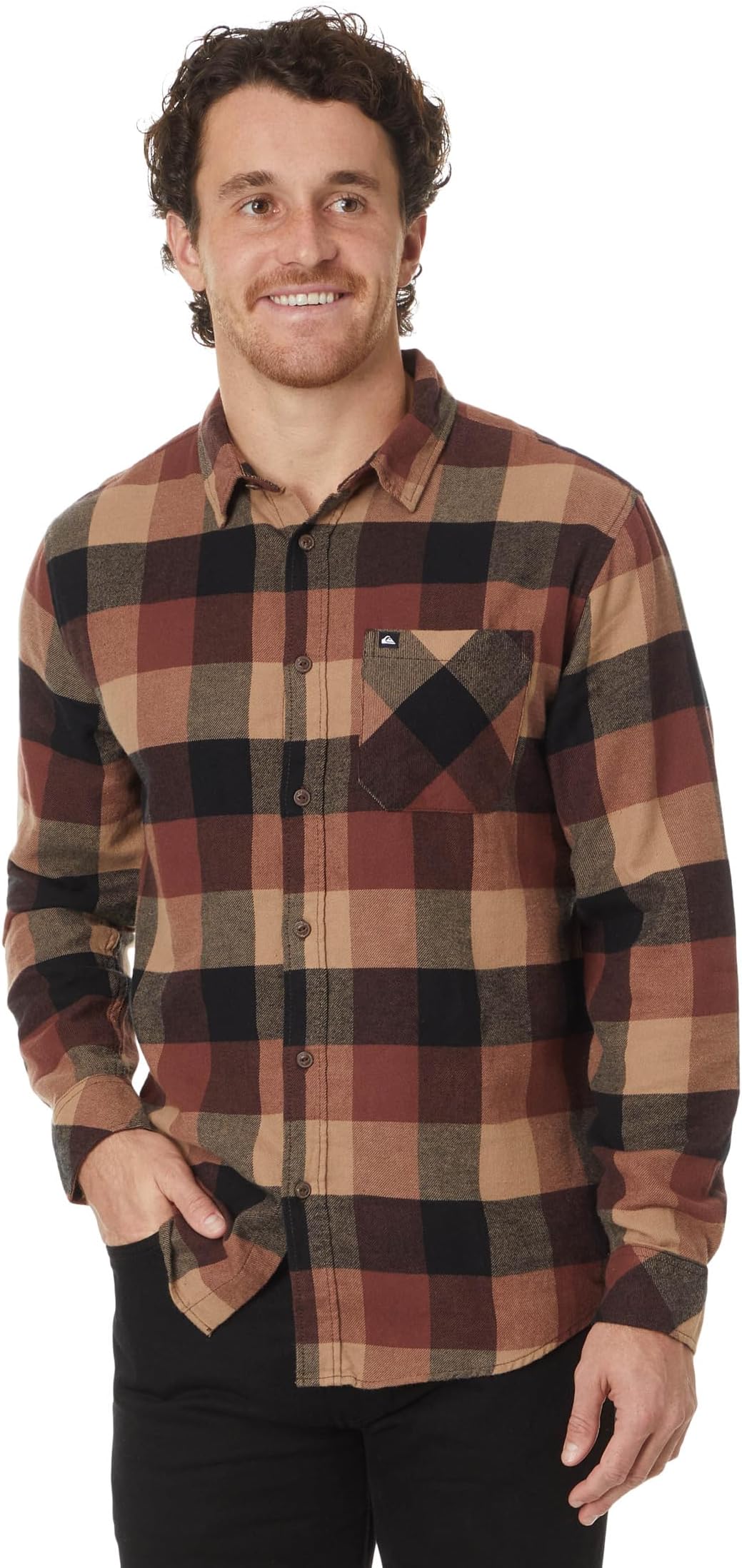 

Футболка Quiksilver Motherfly Long Sleeve Flannel, цвет Brown Stone Prnt 4