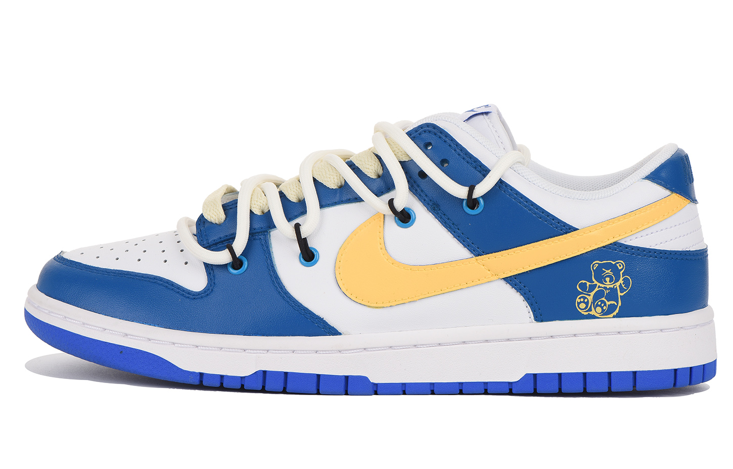 

Кроссовки Nike Dunk Skateboarding Shoes Men Low-top Gold, синий