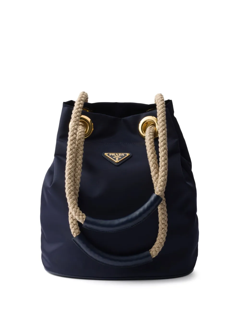 

Маленькая сумка-ведро Re-Nylon Prada, синий