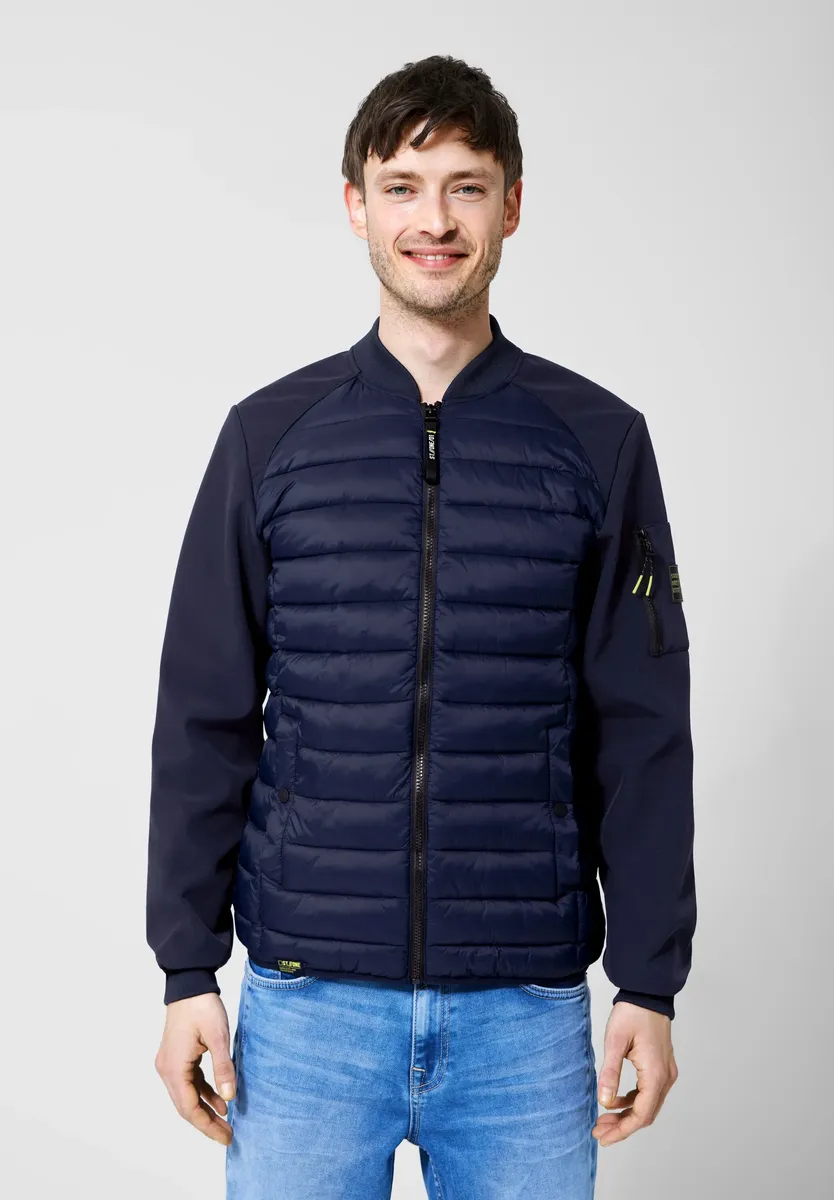 

STREET ONE МУЖСКАЯ стеганая куртка, без капюшона Street One Men, синий