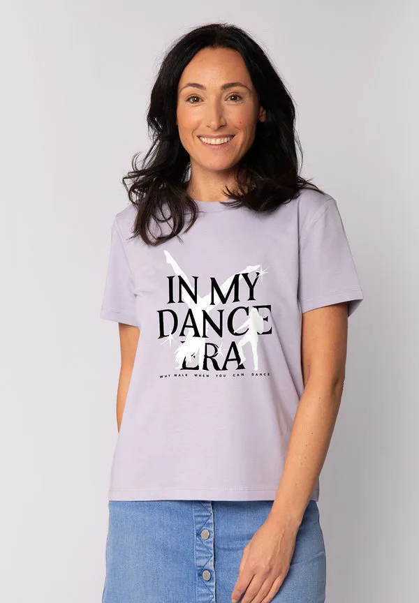 

Футболка с принтом эпохи танцевальной музыки Watapparel, Lavender, Розовый, Футболка с принтом эпохи танцевальной музыки Watapparel, Lavender