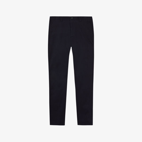 

Брюки чиносы Pitch узкого кроя из потертого хлопка стрейч Reiss, темно-синий