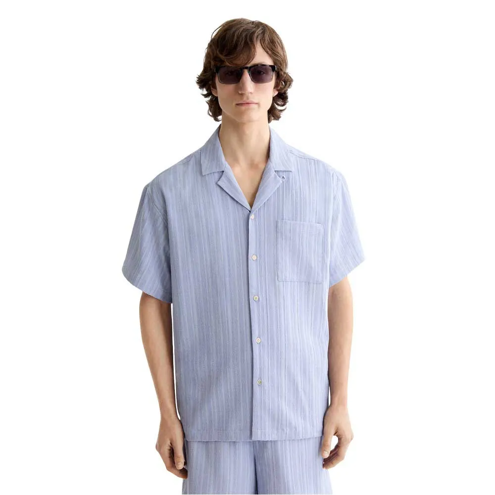 

Рубашка с коротким рукавом Scotch & Soda Tonal Striped, фиолетовый
