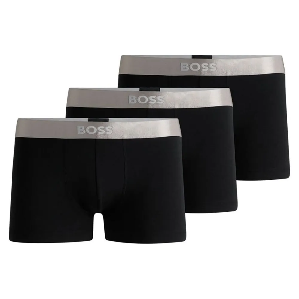 

Трусы-боксеры BOSS Metallic 3 units, черный