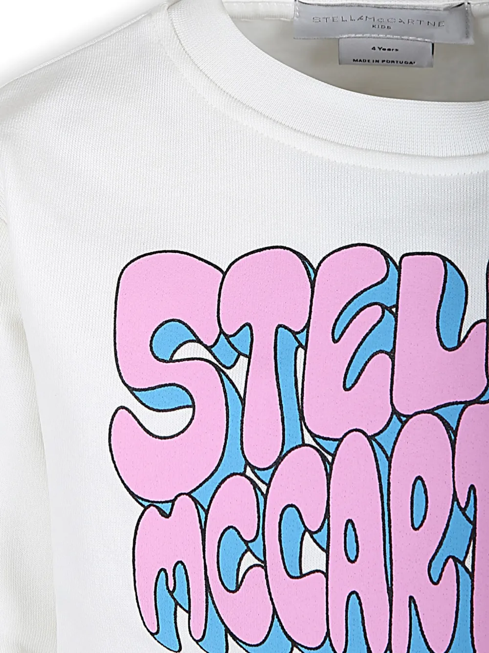 Толстовка из органического хлопка с логотипом Stella McCartney Kids, белый — фото 3