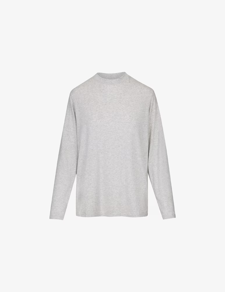 

Футболка с длинным рукавом SKIMS, цвет Light Heather Grey