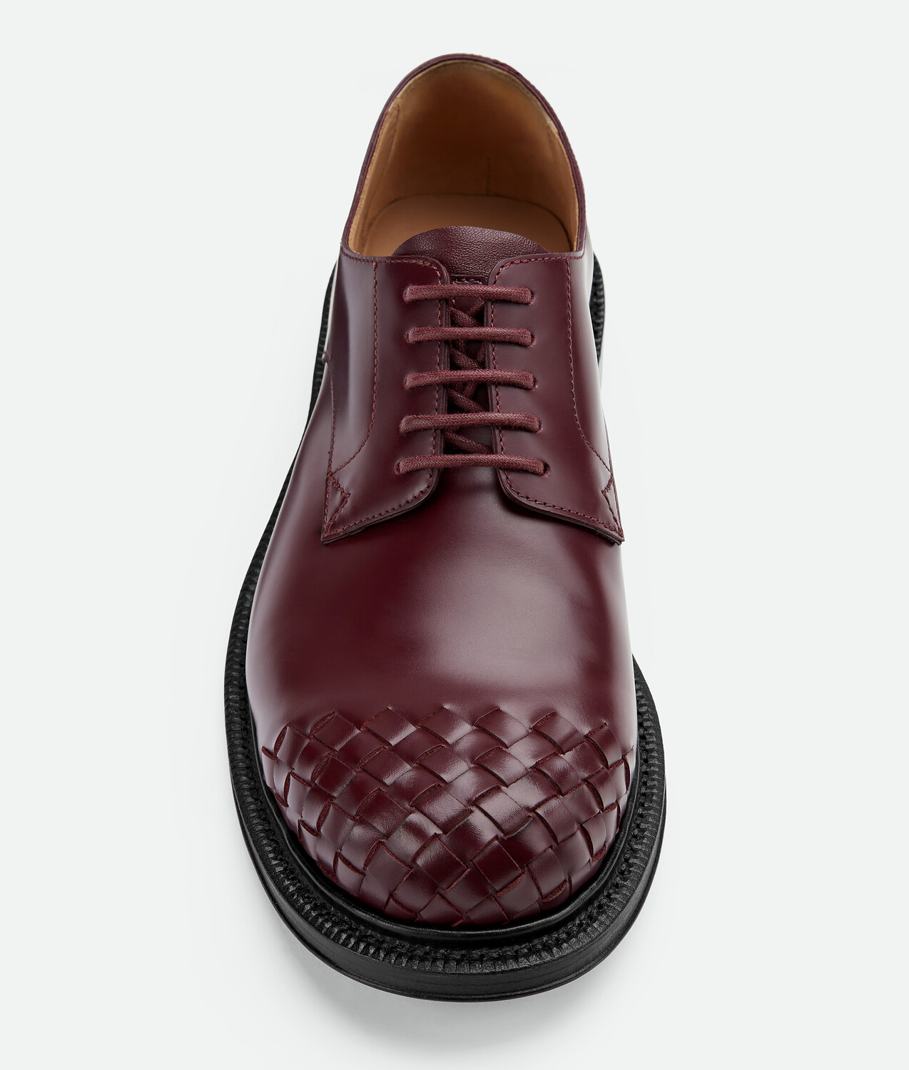 James lace-up shoe BOTTEGA VENETA, бароло — фото 4