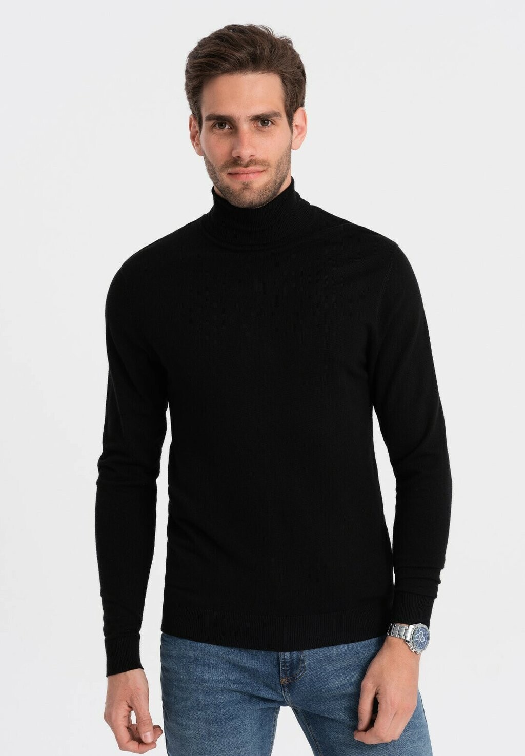 

Вязаный свитер TURTLENECK Ombre, цвет black