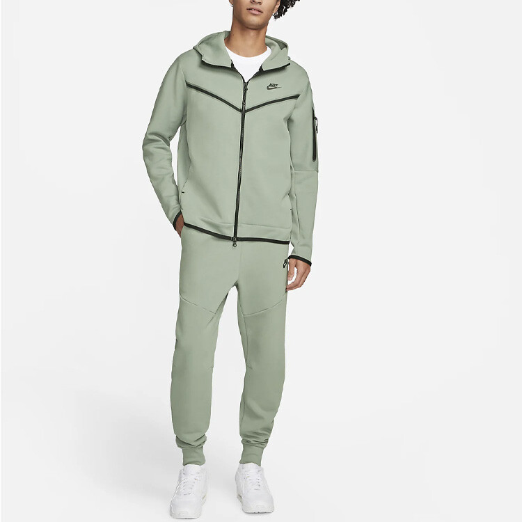 Толстовка с капюшоном Sportswear Tech Fleece Full Zip Nike, зеленый — фото 3