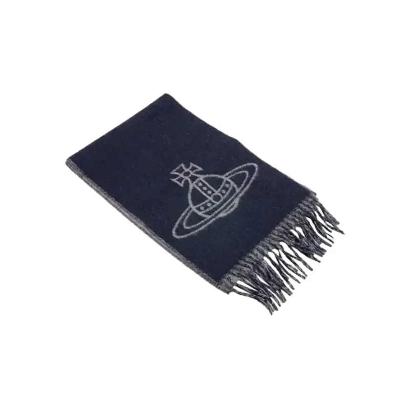 

Vivienne Westwood Вязаный шарф унисекс, морской синий