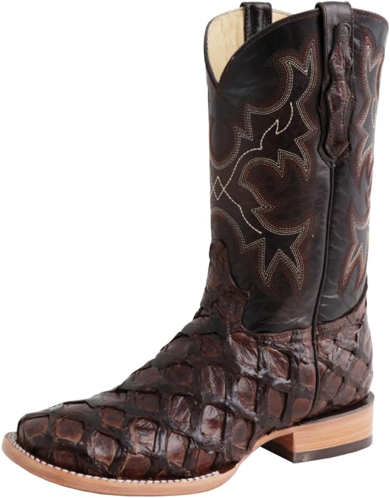 

Мужские экзотические ковбойские сапоги El General с рыбой пиратуку Generic, шоколадный