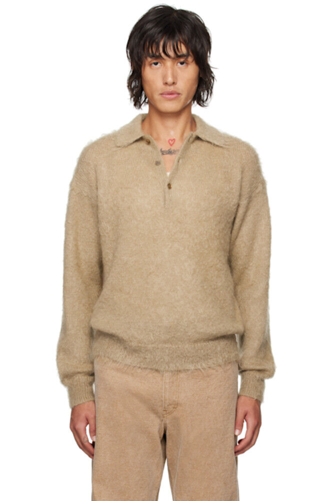

Бежевый Super Kid Mohair Polo AURALEE