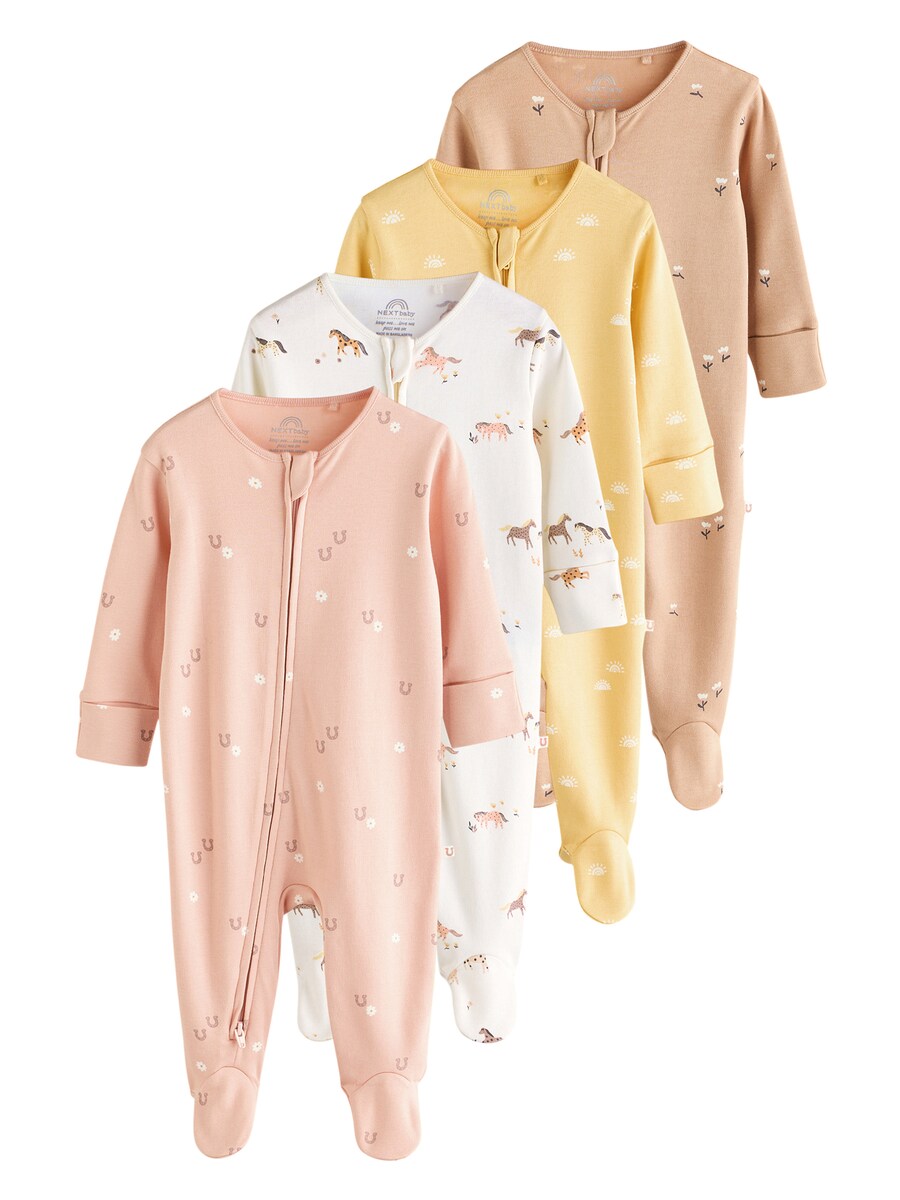 

Пижама Next, цвет Yellow/Pastel pink/White