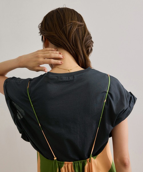 

ROPE' Футболка с витым французским рукавом ROPE, черная