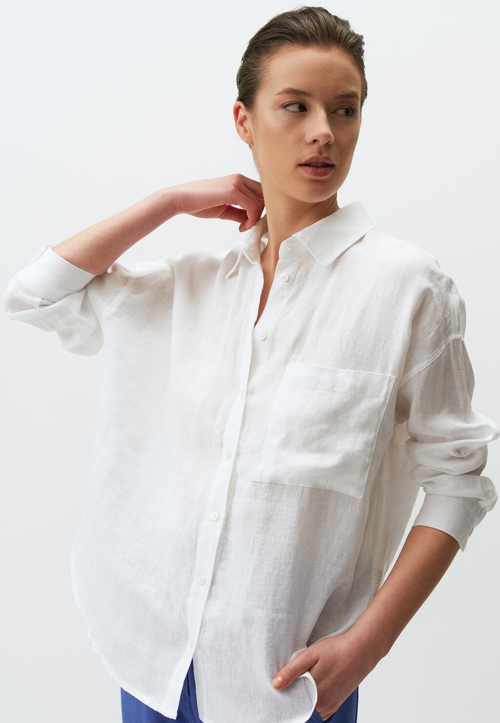 

Рубашка Long Sleeve With Pockets Jimmy Key, белая