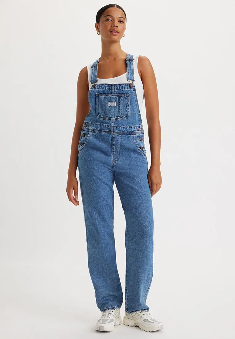 Комбинезон джинсовый винтажный женский, Levi's, синий
