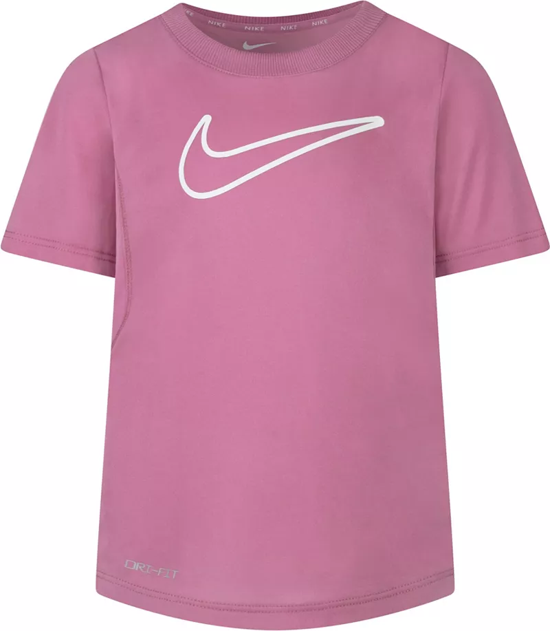 

Футболка Nike для маленьких девочек на весь день Dri-FIT, цвет Magic Flamingo