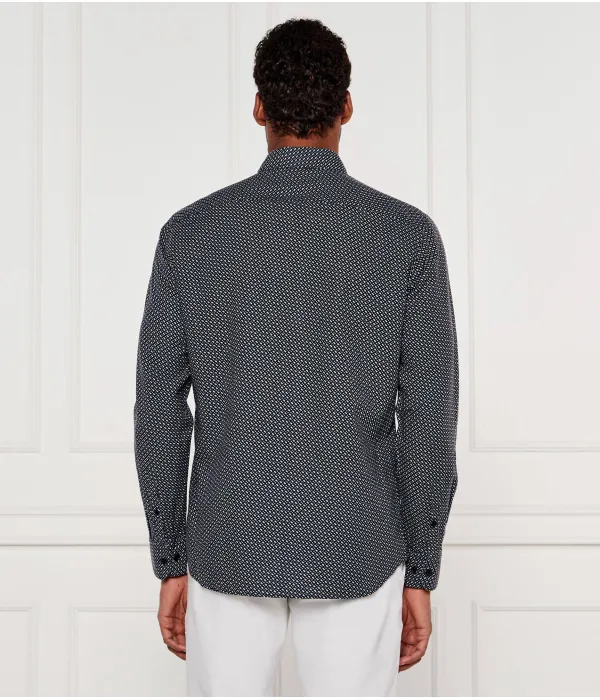 Льняная рубашка c-hal-kent-c1-223 Casual fit Boss, синий — фото 3