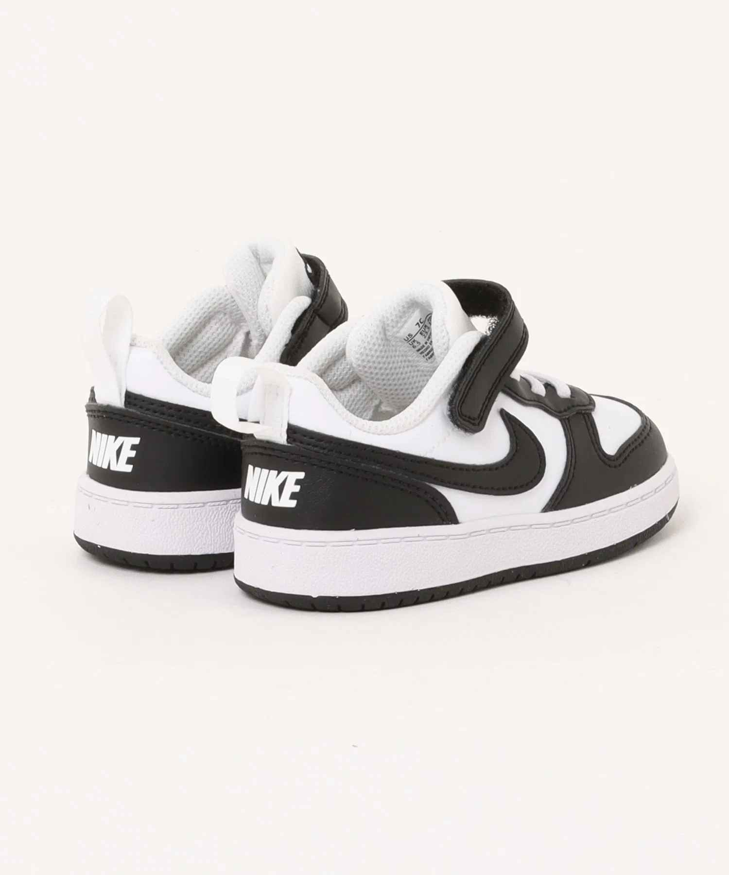 Детские кроссовки NIKE COURT BOROUGH LOW RECRAFT TD для малышей бело-чёрные — фото 2