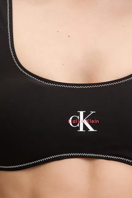 Купальник топ Calvin Klein, черный — фото 4
