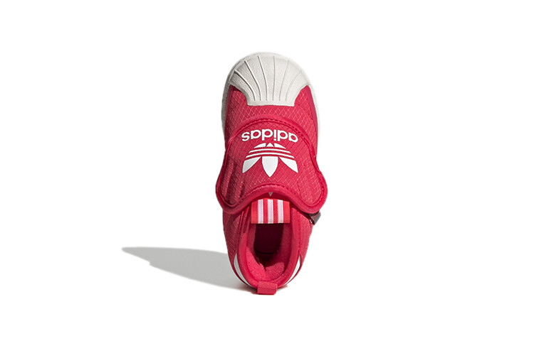 Кроссовки Adidas Originals Superstar Series Toddler Shoes Baby на липучке, розовый — фото 2