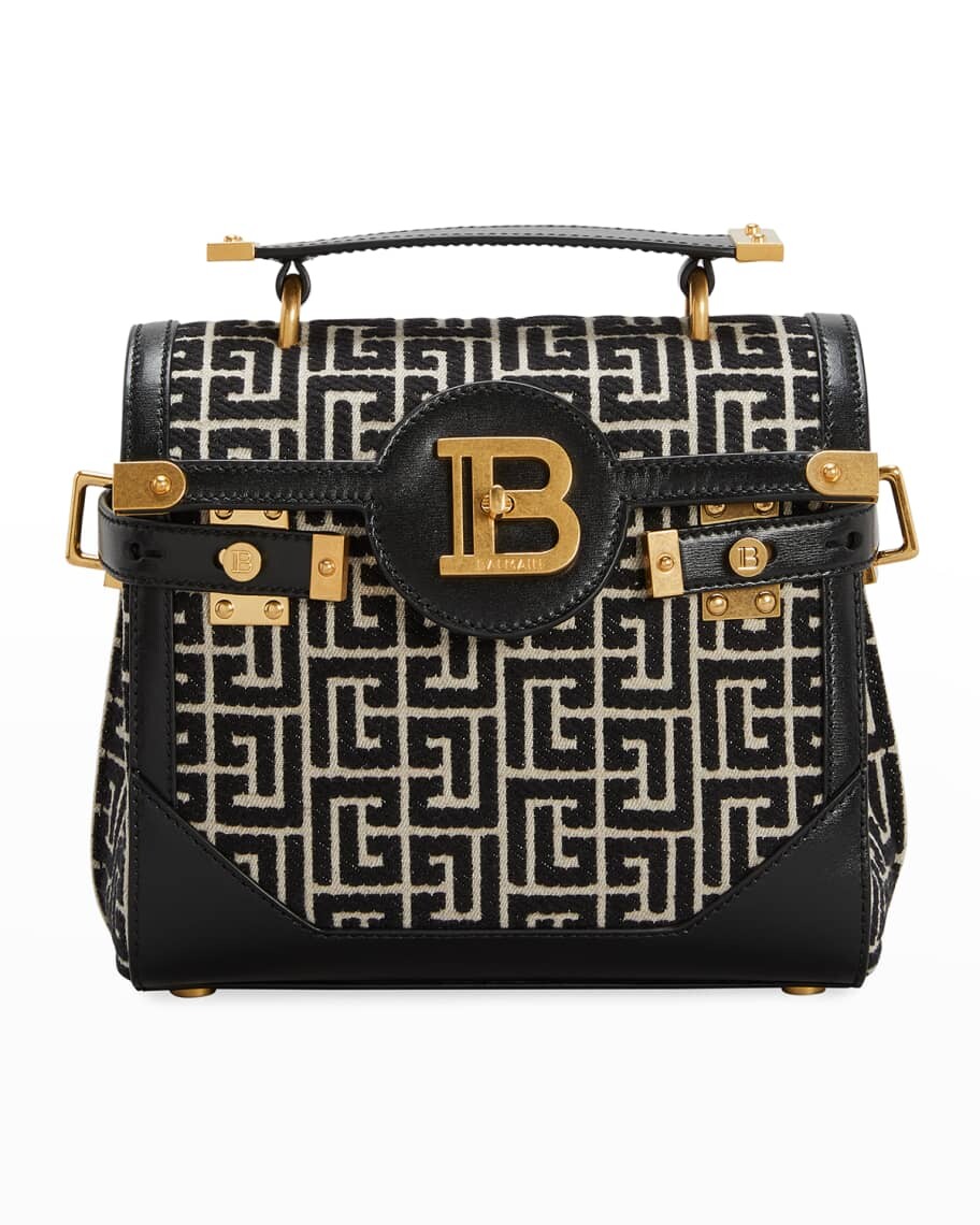 

Жаккардовая сумка-сэтчел BBuzz 23 с монограммой Balmain