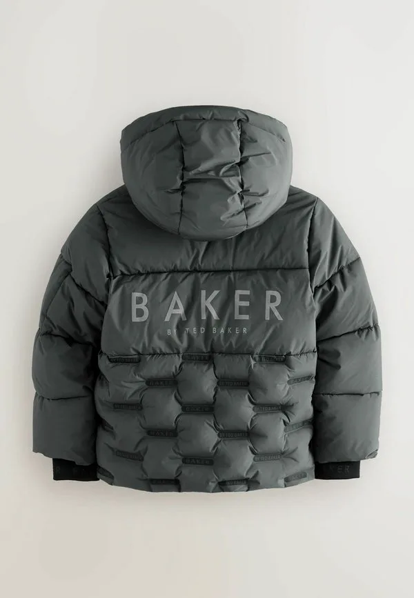 Зимняя куртка стандартного кроя, устойчивая к дождю. Baker By Ted Baker, Grey — фото 2