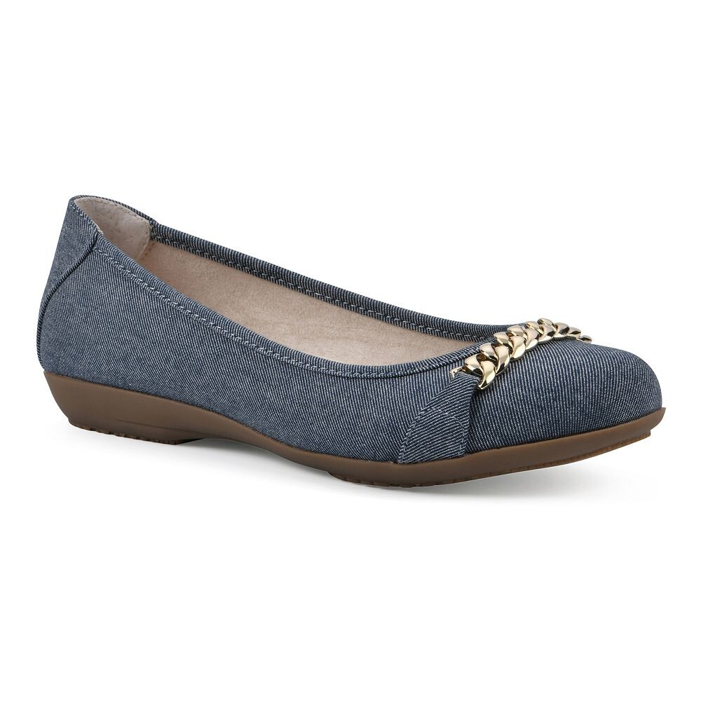 Женские балетки Cliffs by White Mountain Charmed, цвет Denim Blue Fabric