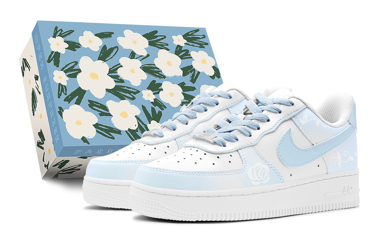 

Баскетбольные кроссовки Air Force 1 LE Low для детей и подростков Nike, синий