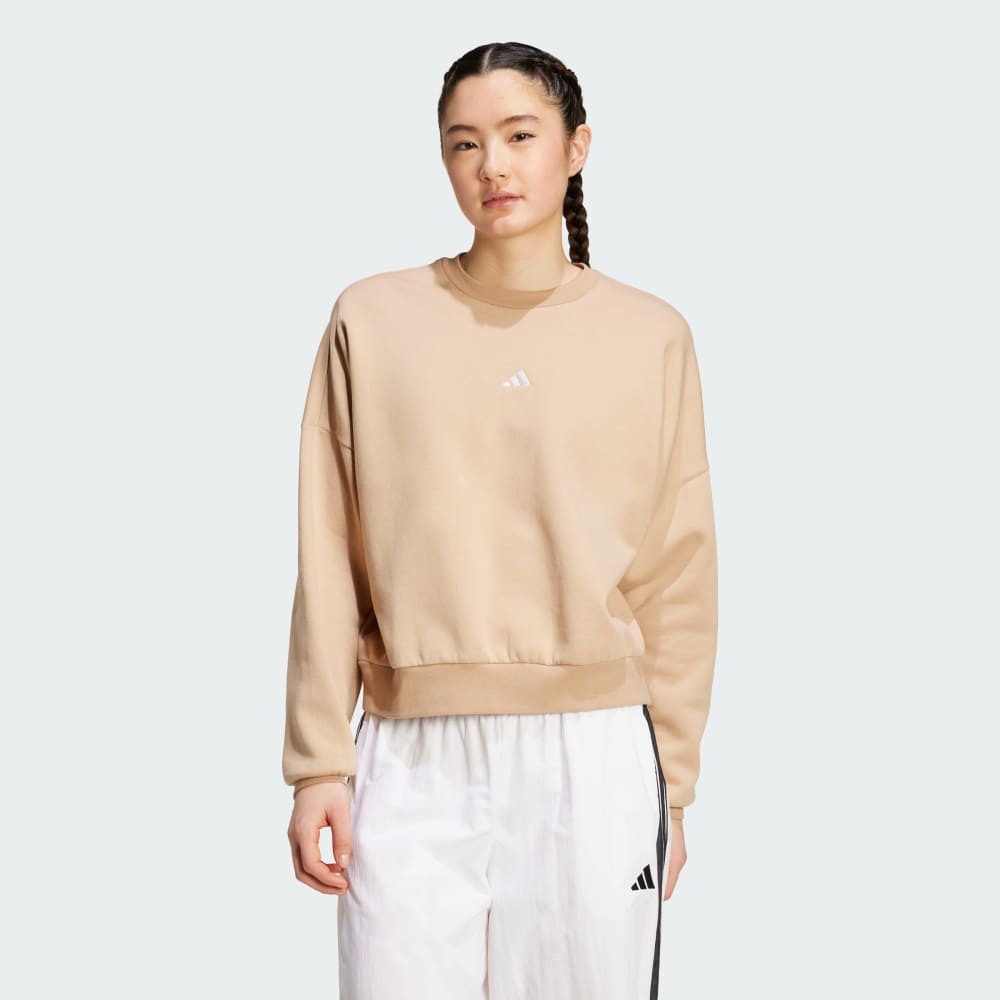 

Толстовка Adidas Essentials Small Logo Feelcozy Sweatshirt, цвет Warm Sandstone/White