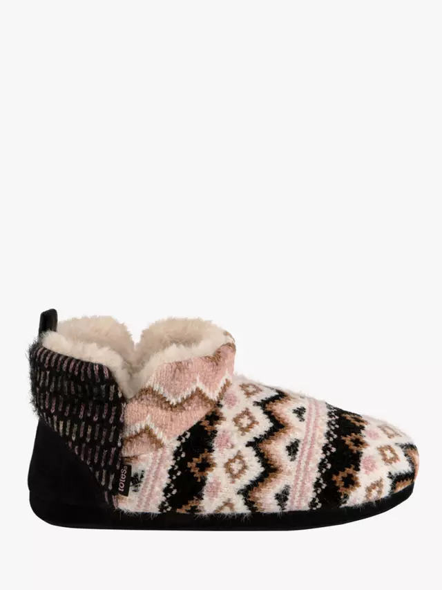 

Тапочки totes Patchwork Fairisle Short Boot, разноцветный